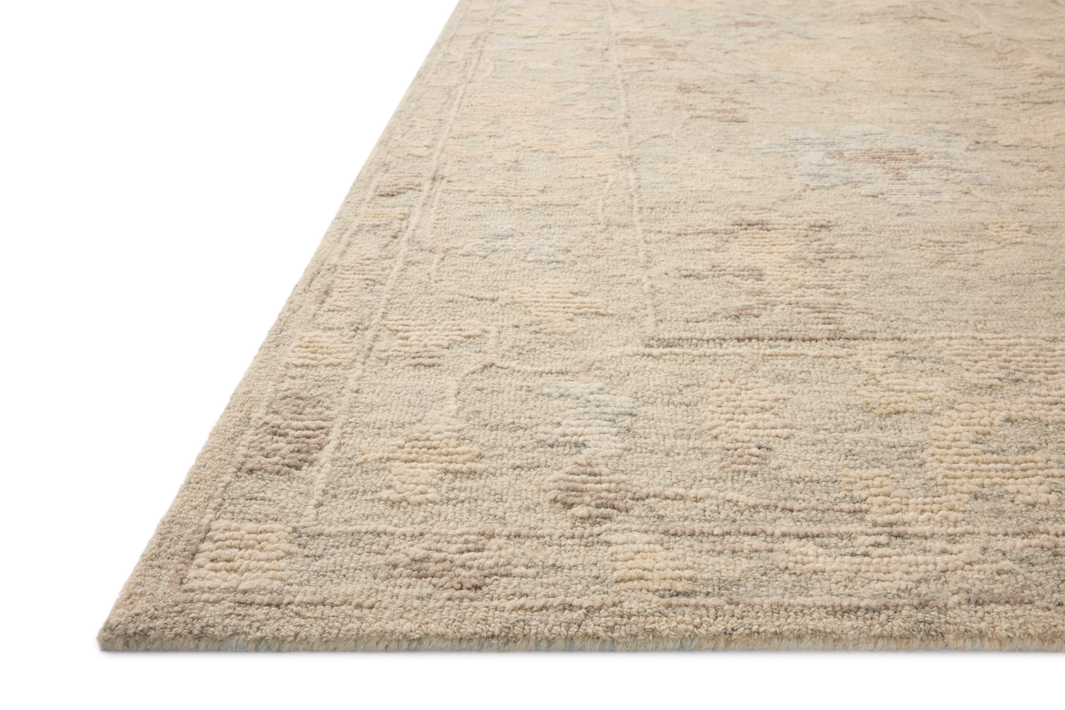 Loloi Cynthia CYN-04 Sky Natural Area Rug Corner