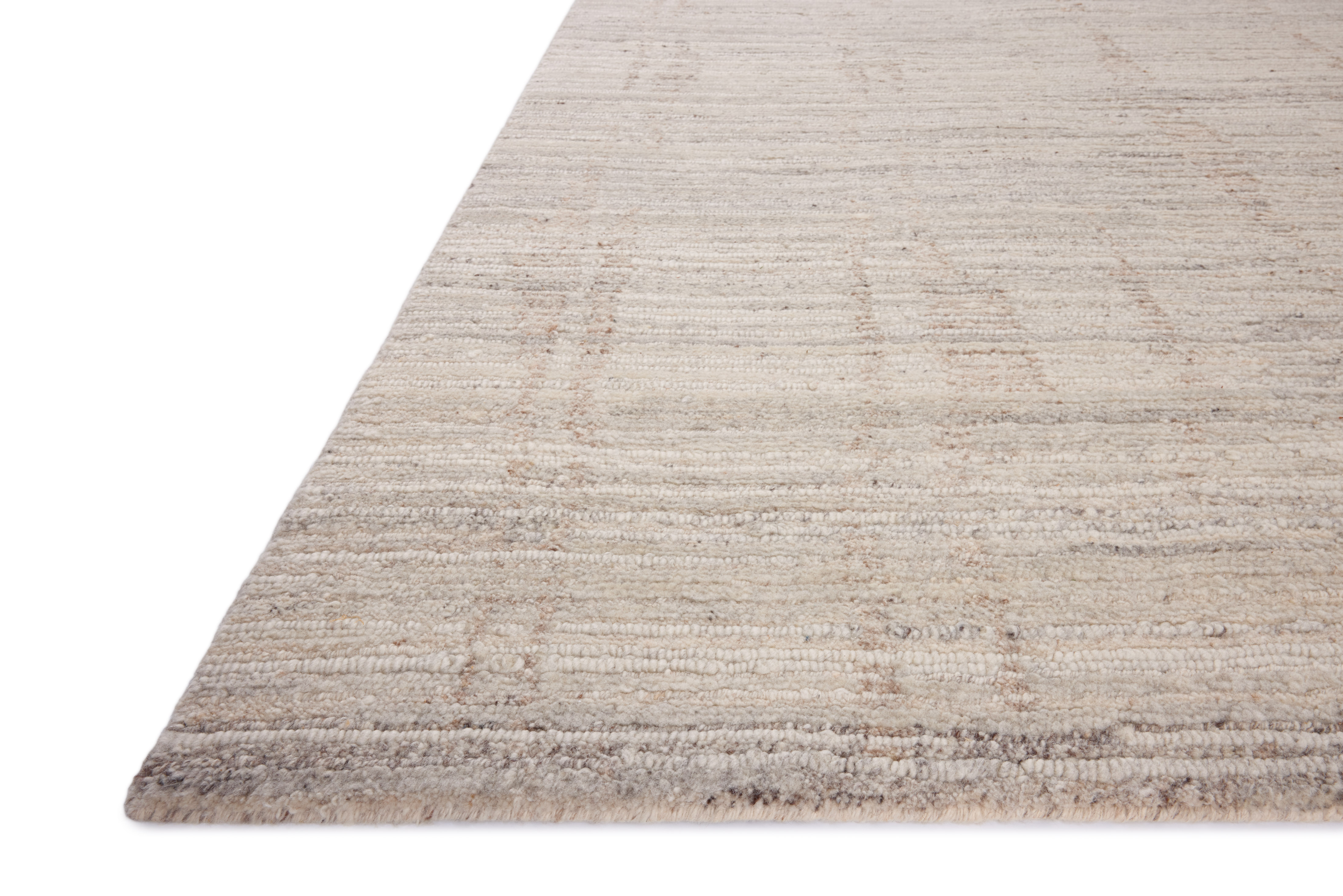 Loloi Greer GRE-03 Grey Natural Area Rug Corner