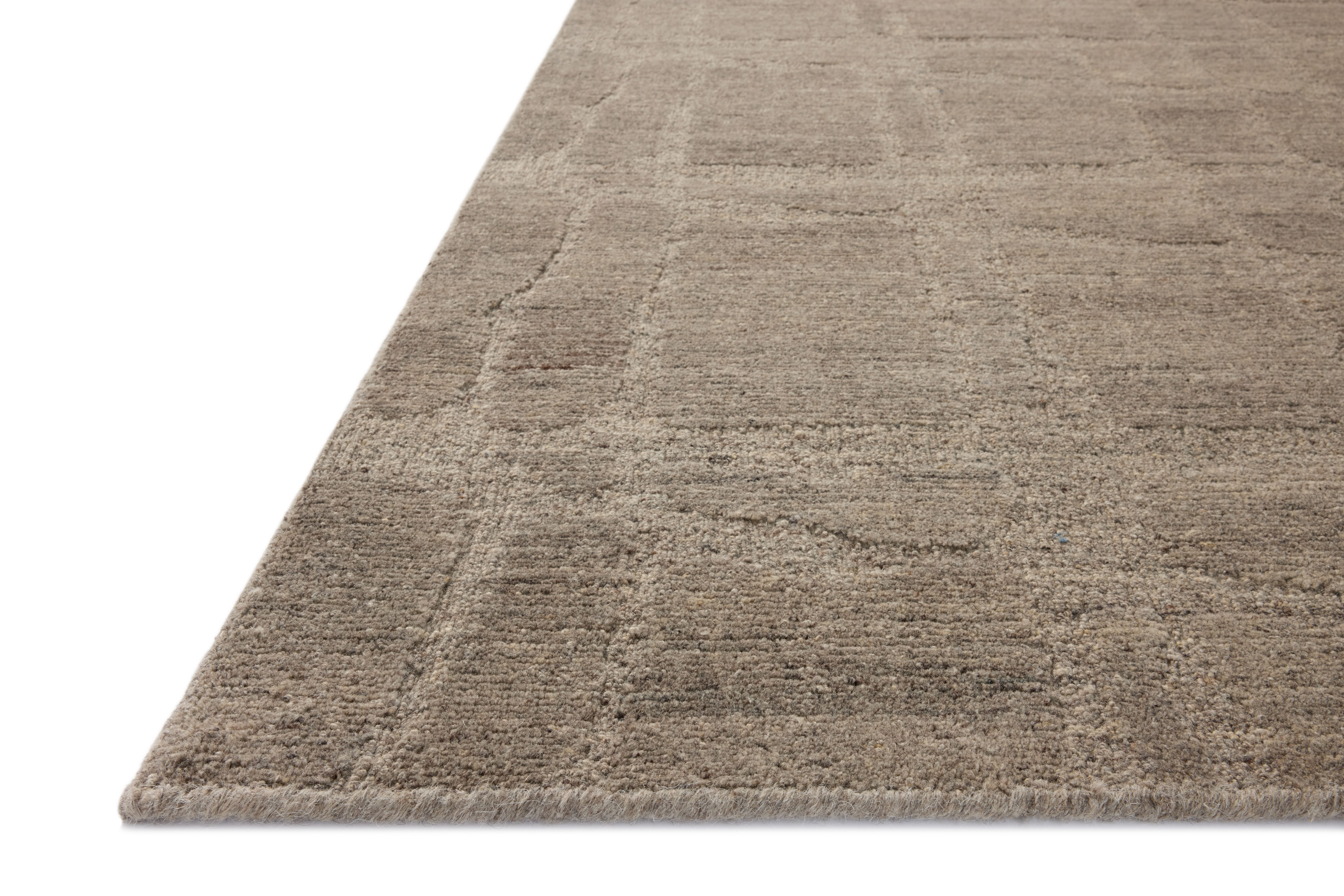 Loloi Hartley HRT-03 Grey Pebble Area Rug Corner