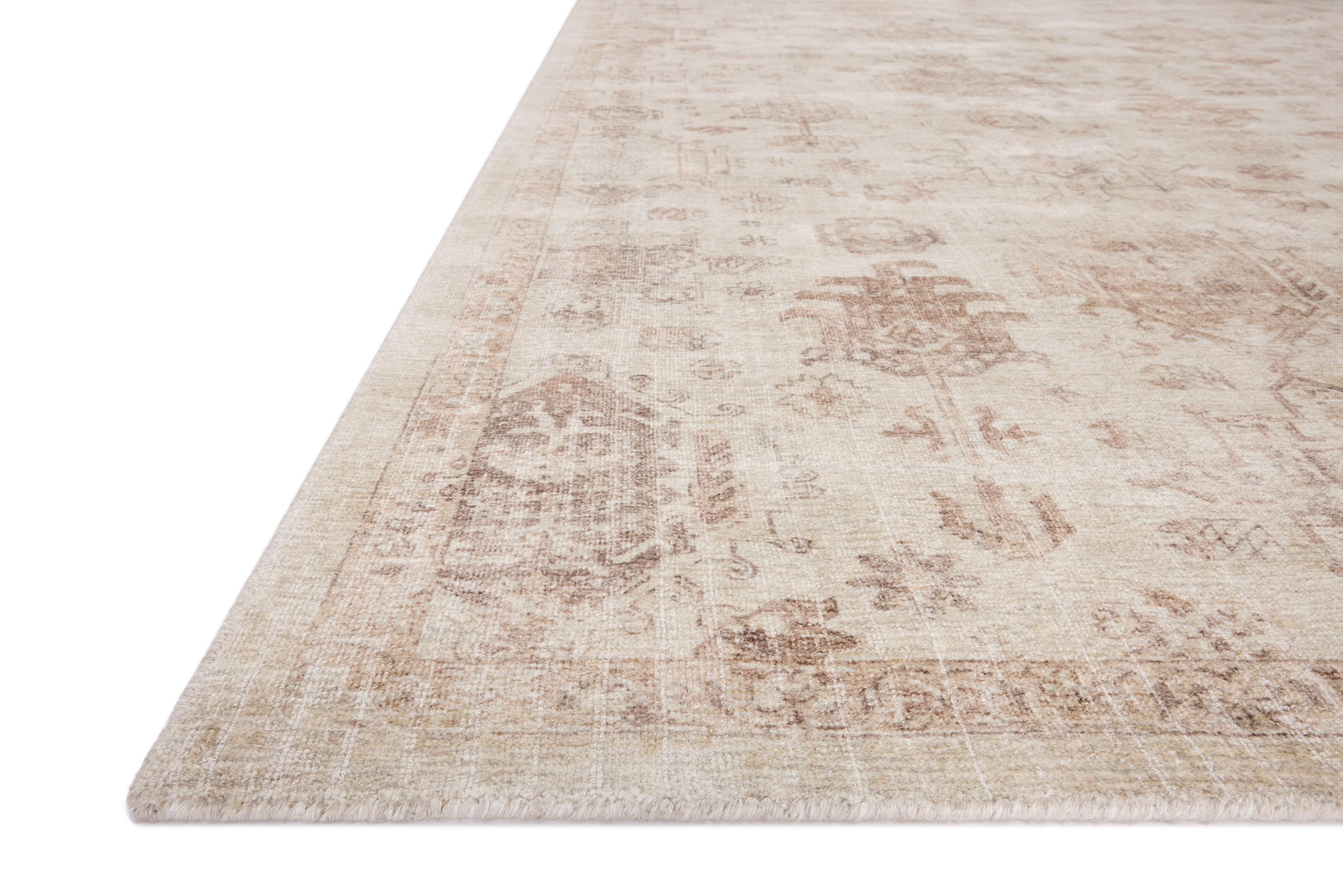 Loloi Marcella MAC-04 Sand Terracotta Area Rug Corner