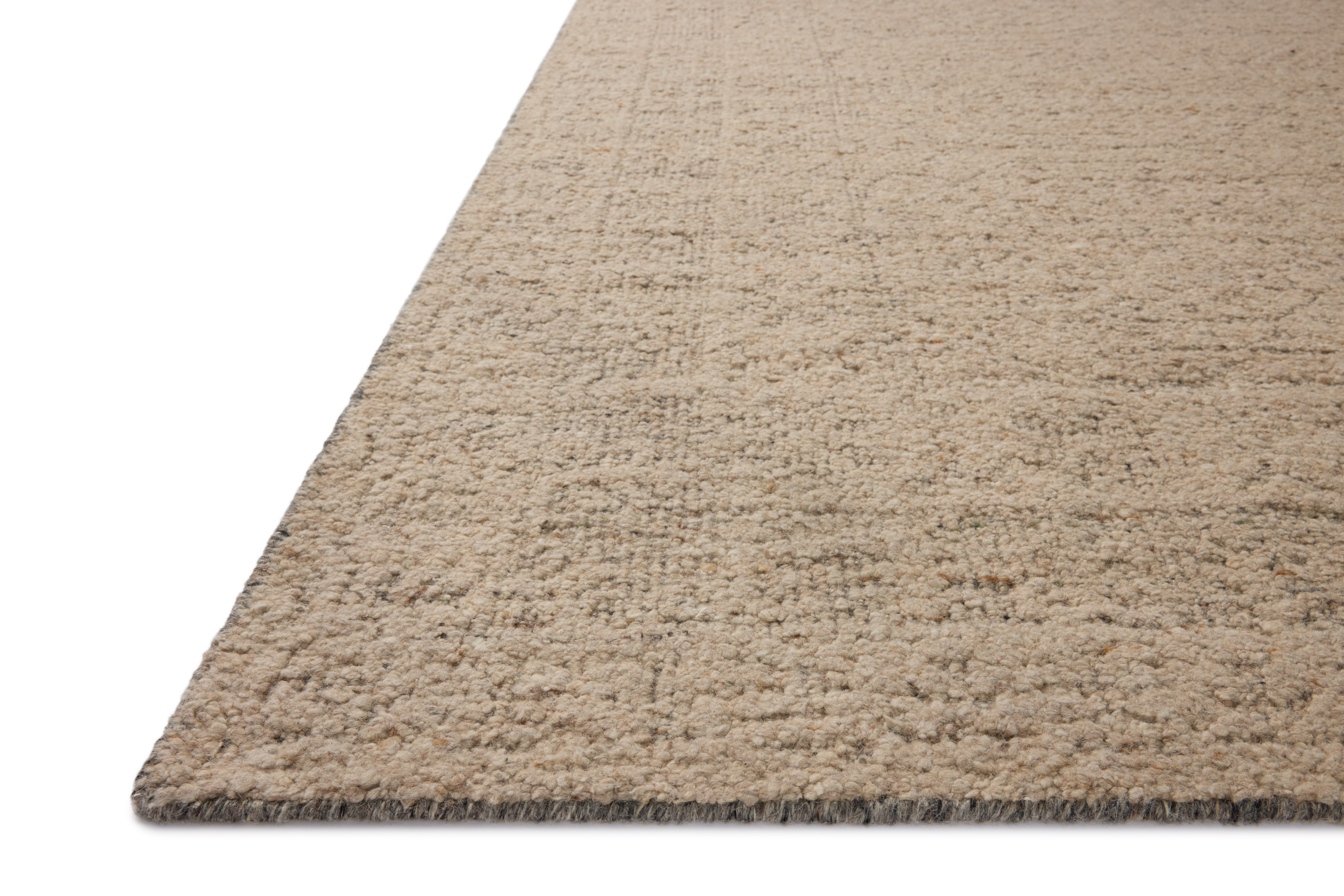 Loloi Novi NVI-01 Oatmeal Grey Area Rug Corner