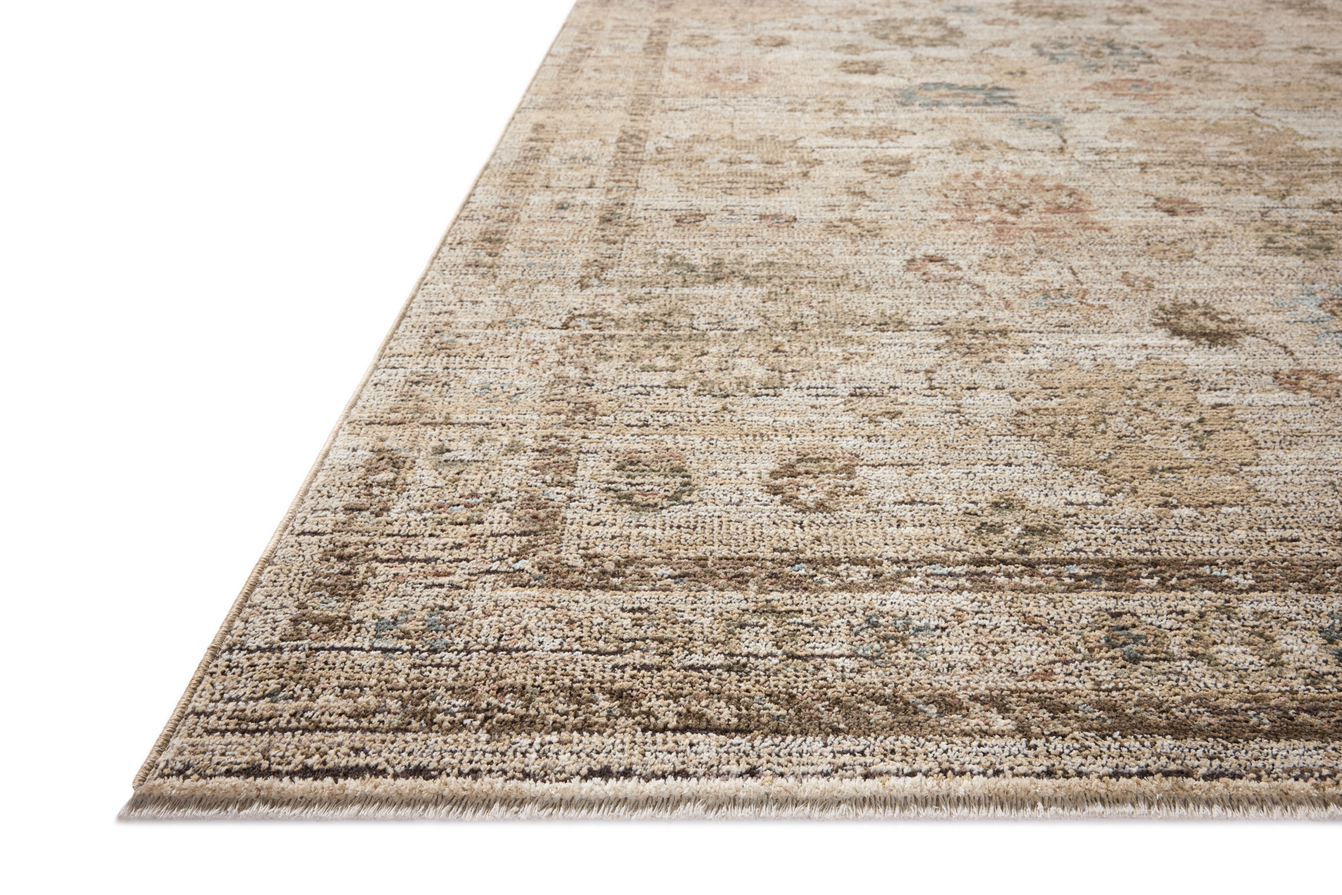 Loloi Priscilla PRL-06 Ivory Multi Area Rug Corner