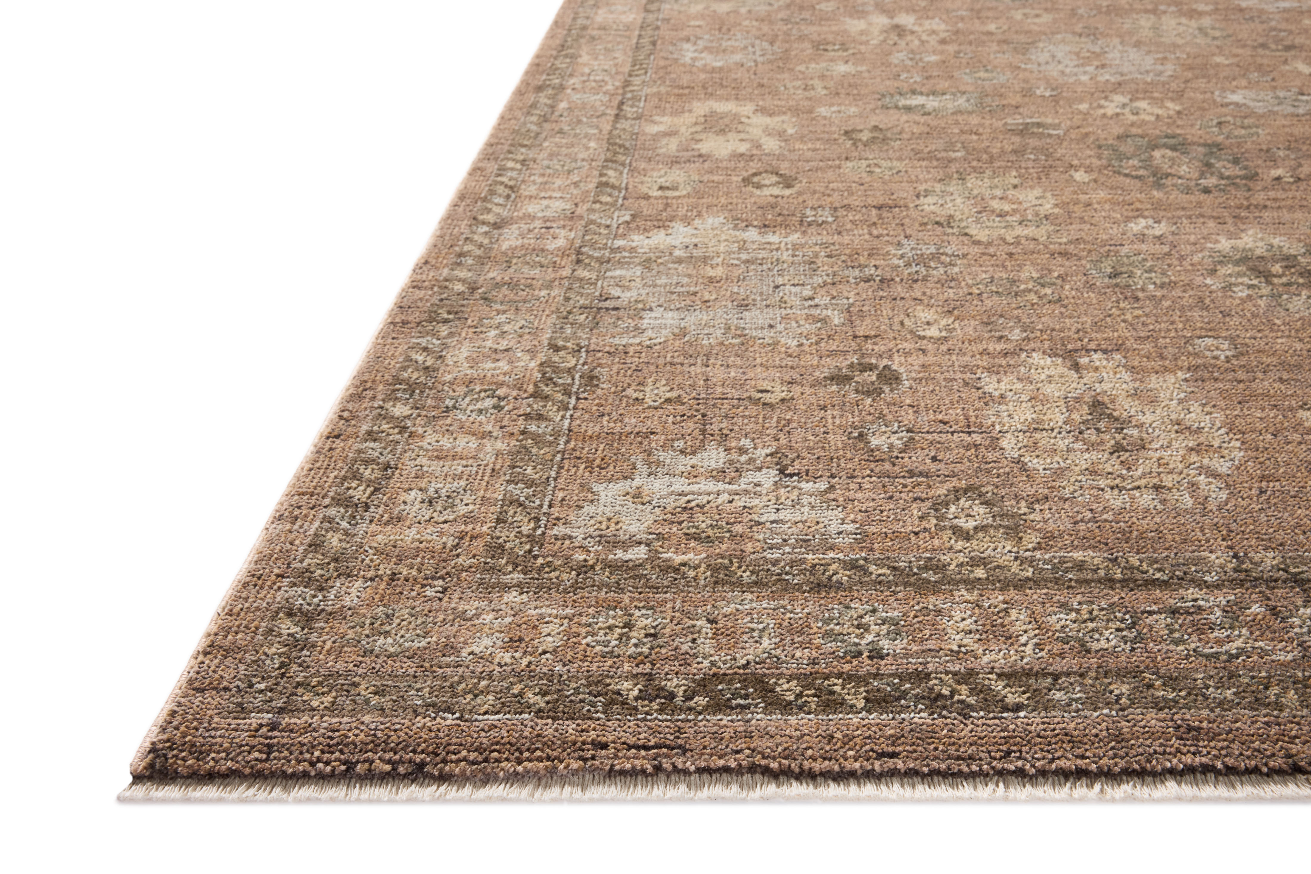 Loloi Priscilla PRL-08 Blush Multi Area Rug Corner