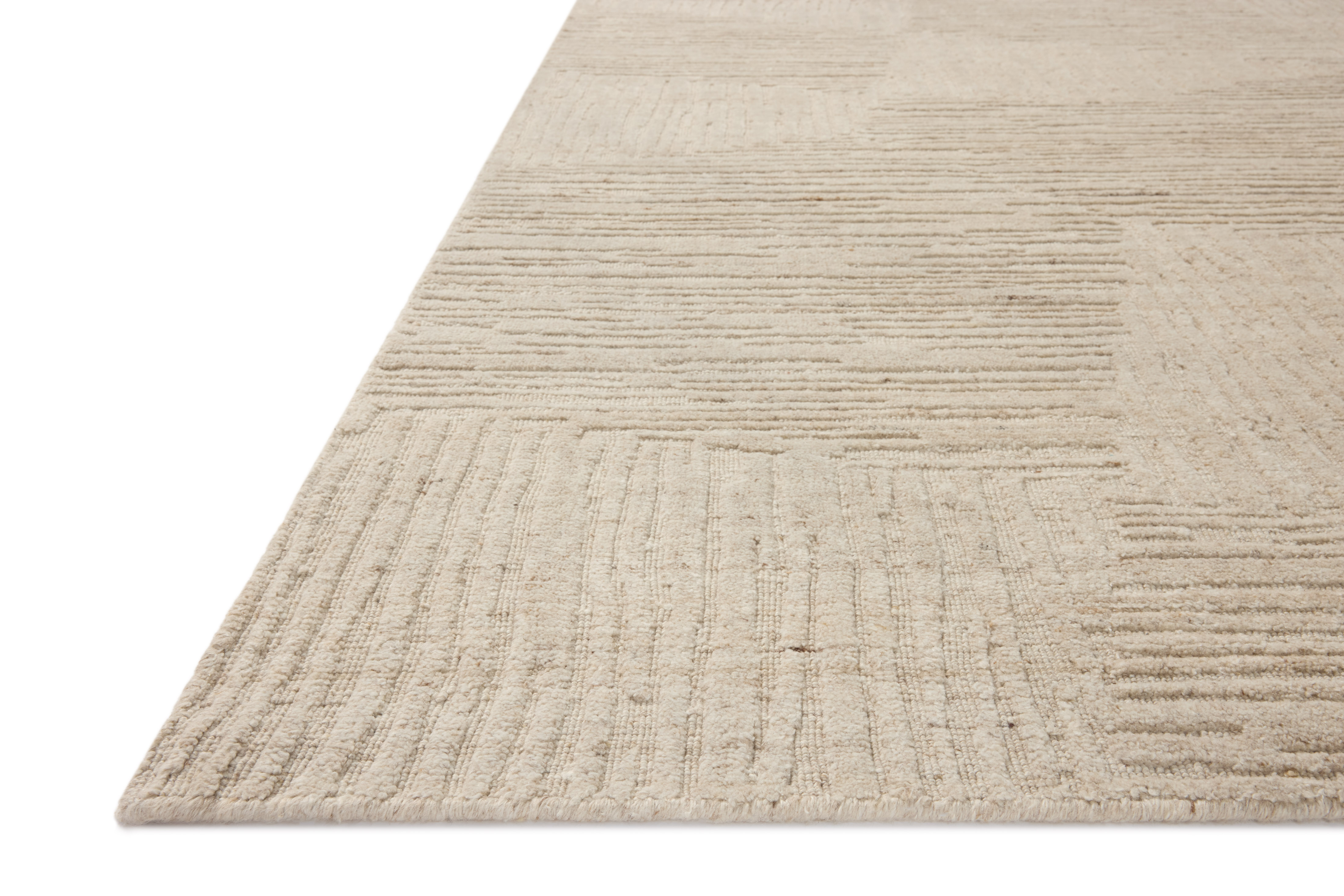 Loloi Woods WDS-03 Bone Area Rug Corner