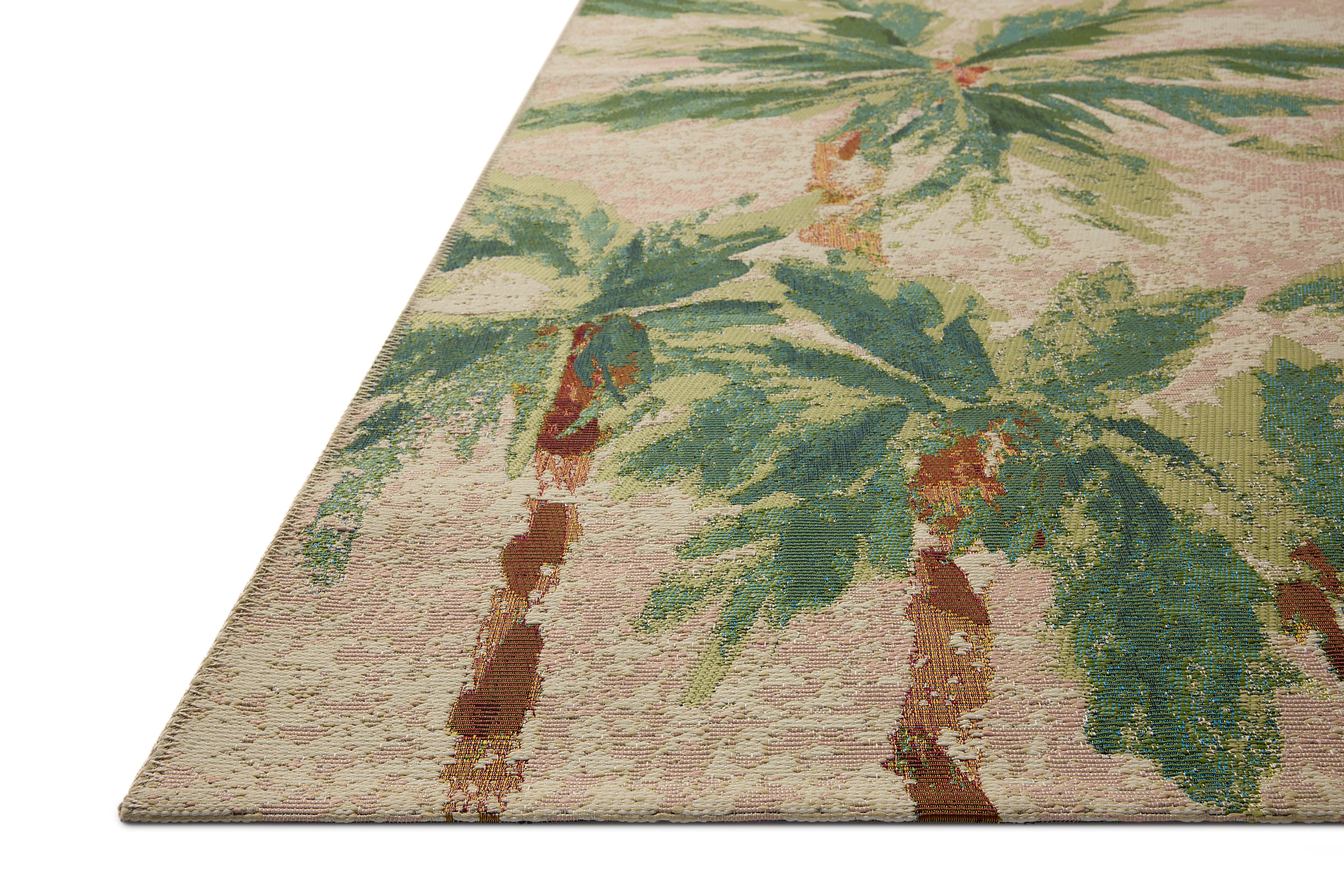 Loloi II Botanical BOT-04 Clay Green Area Rug Corner