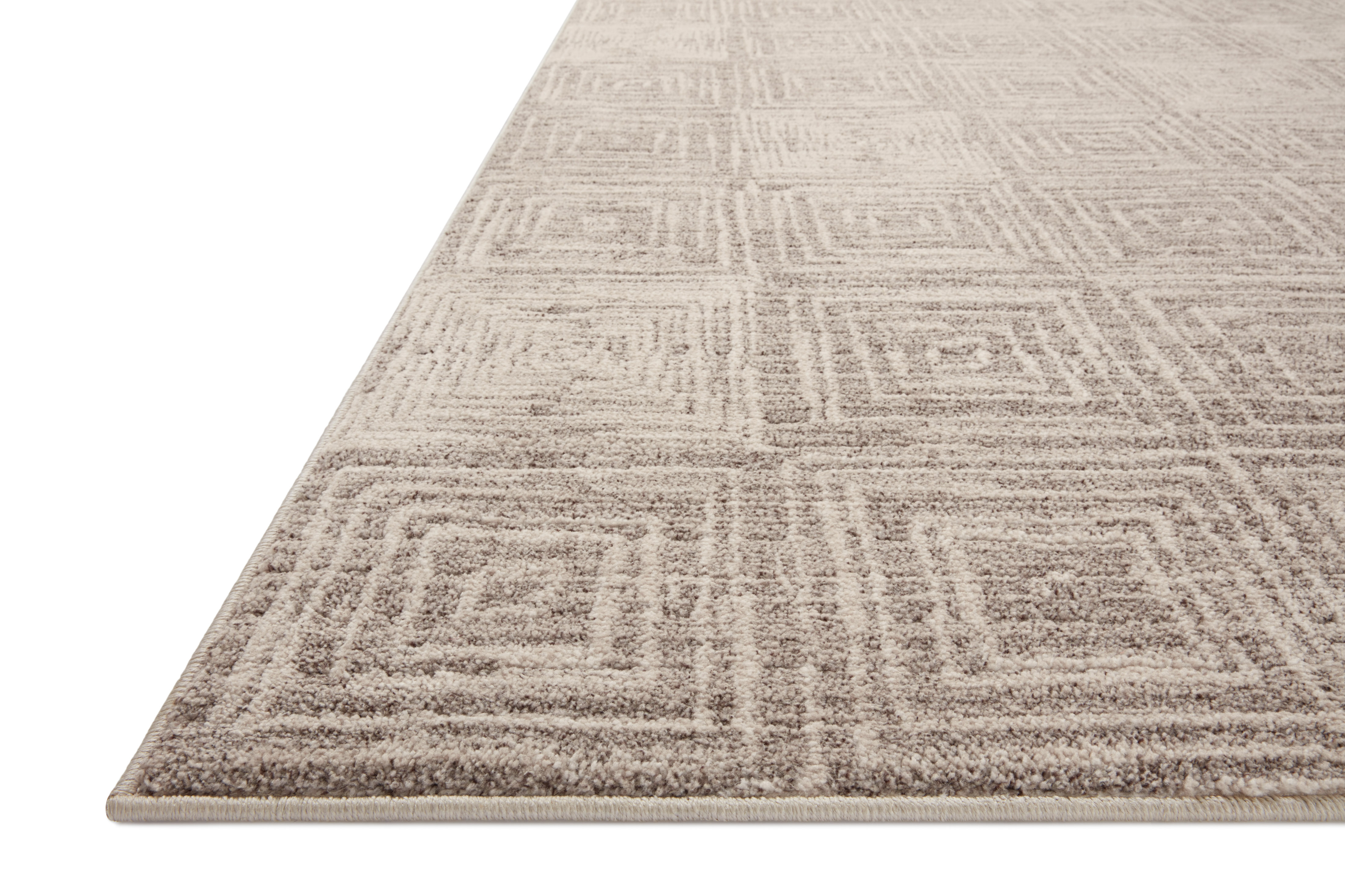 Loloi II Darby DAR-05 Beige Grey Area Rug Corner