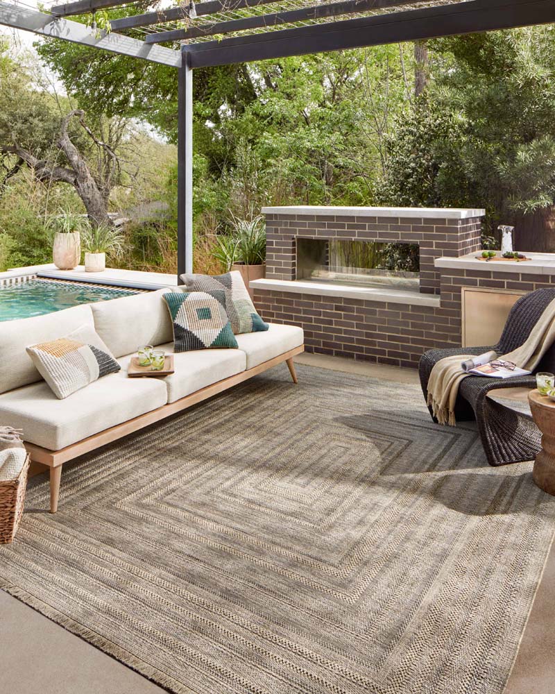 Loloi II Dawn DAW-01 Natural Area Rug Room Scene