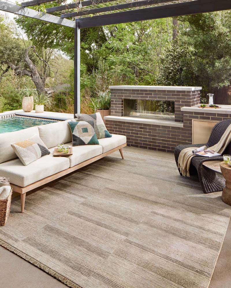 Loloi II Dawn DAW-03 Natural Area Rug Room Scene