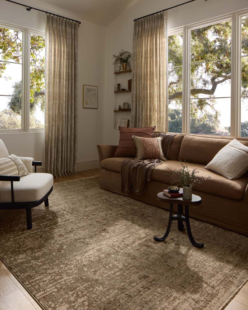 Loloi II Haywood HYD-01 Sage Sand Area Rug Room Scene