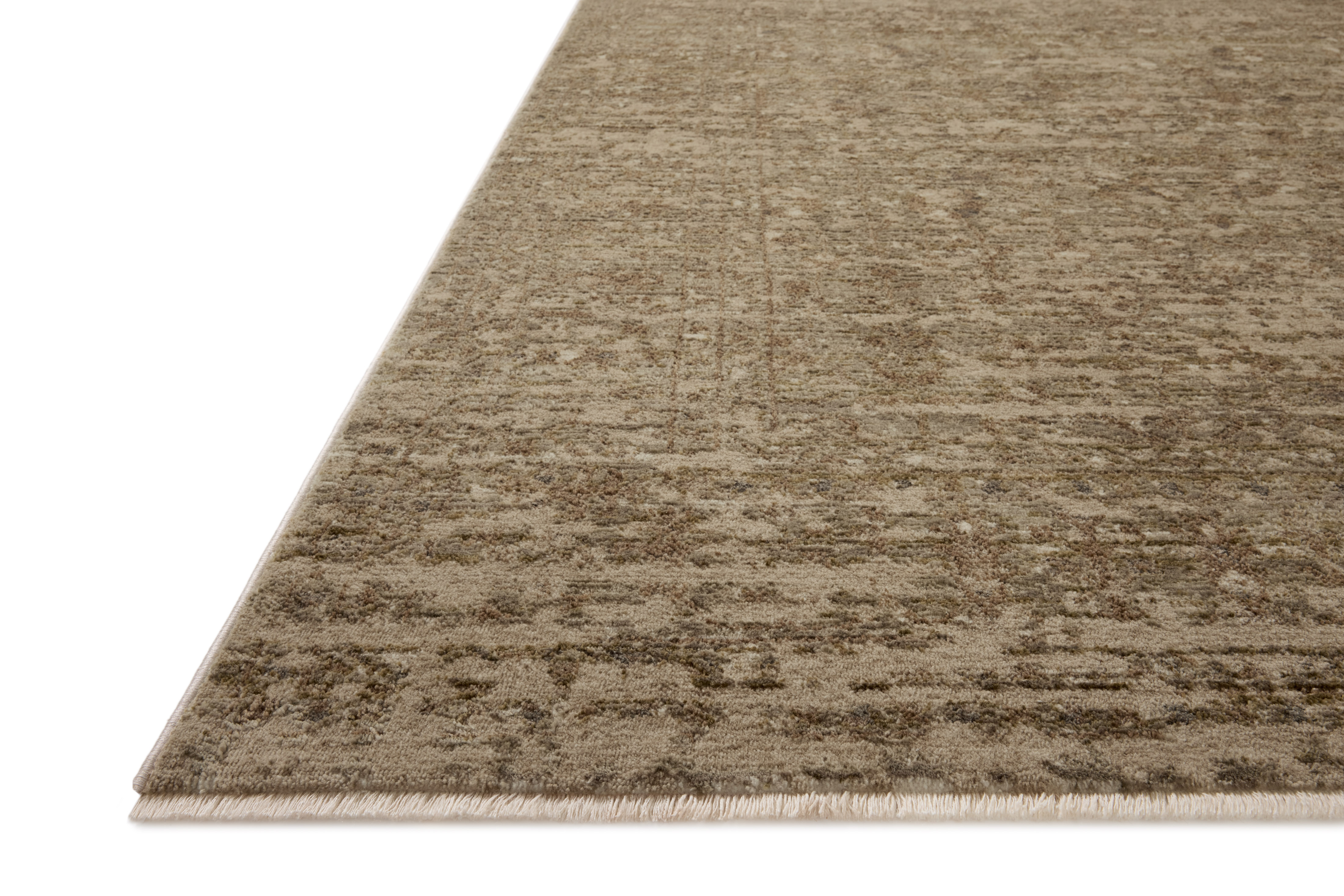 Loloi II Haywood HYD-01 Sage Sand Area Rug Corner
