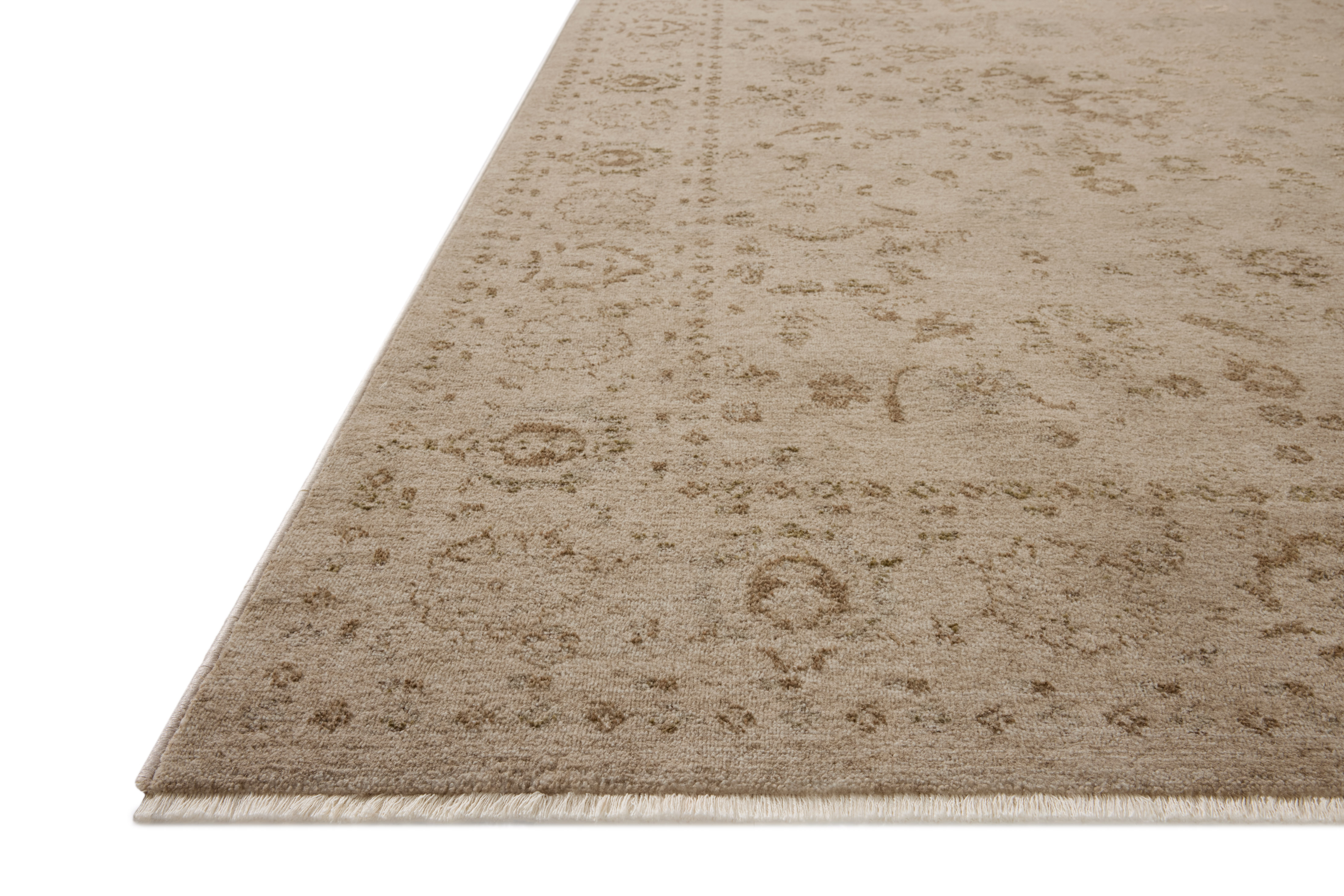 Loloi II Haywood HYD-02 Sand Natural Area Rug Corner