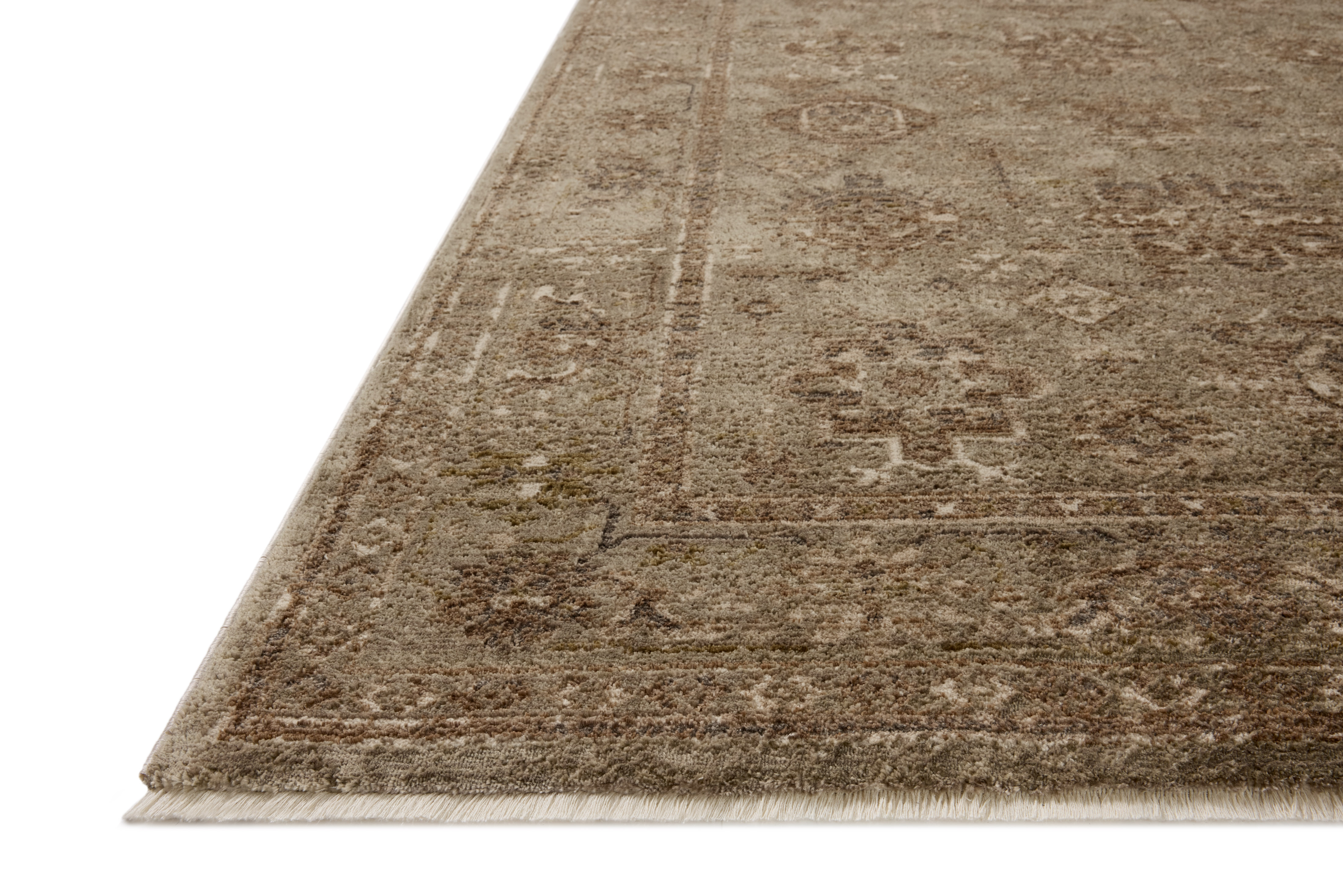 Loloi II Haywood HYD-04 Sage Earth Area Rug Corner