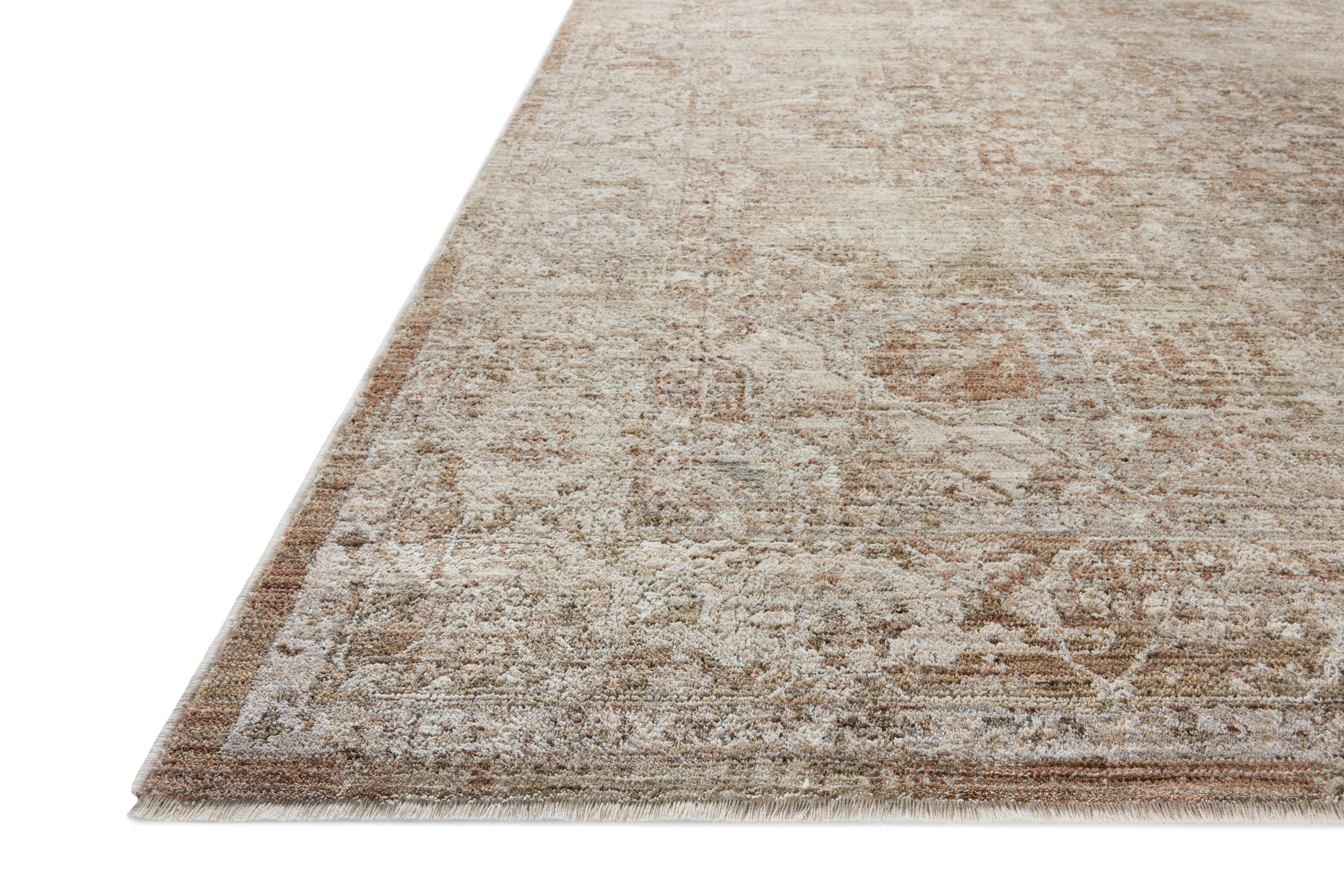 Loloi II Tabitha TAI-01 Natural Clay Area Rug Corner