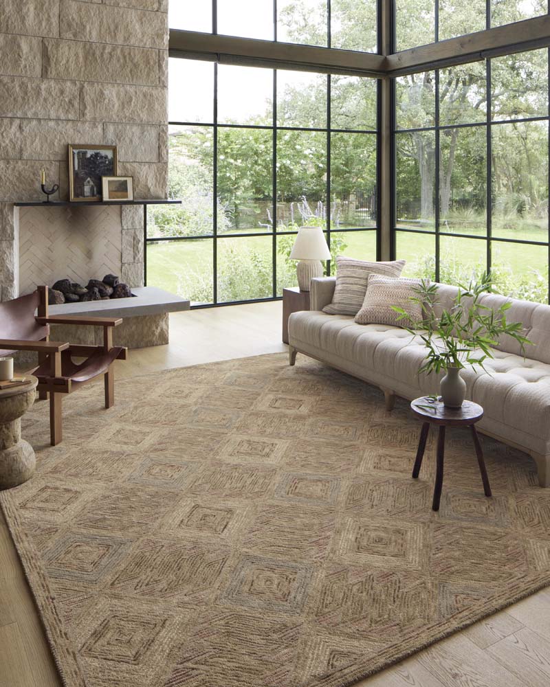 Loloi II Varena VAR-02 Berry Multi Area Rug Room Scene