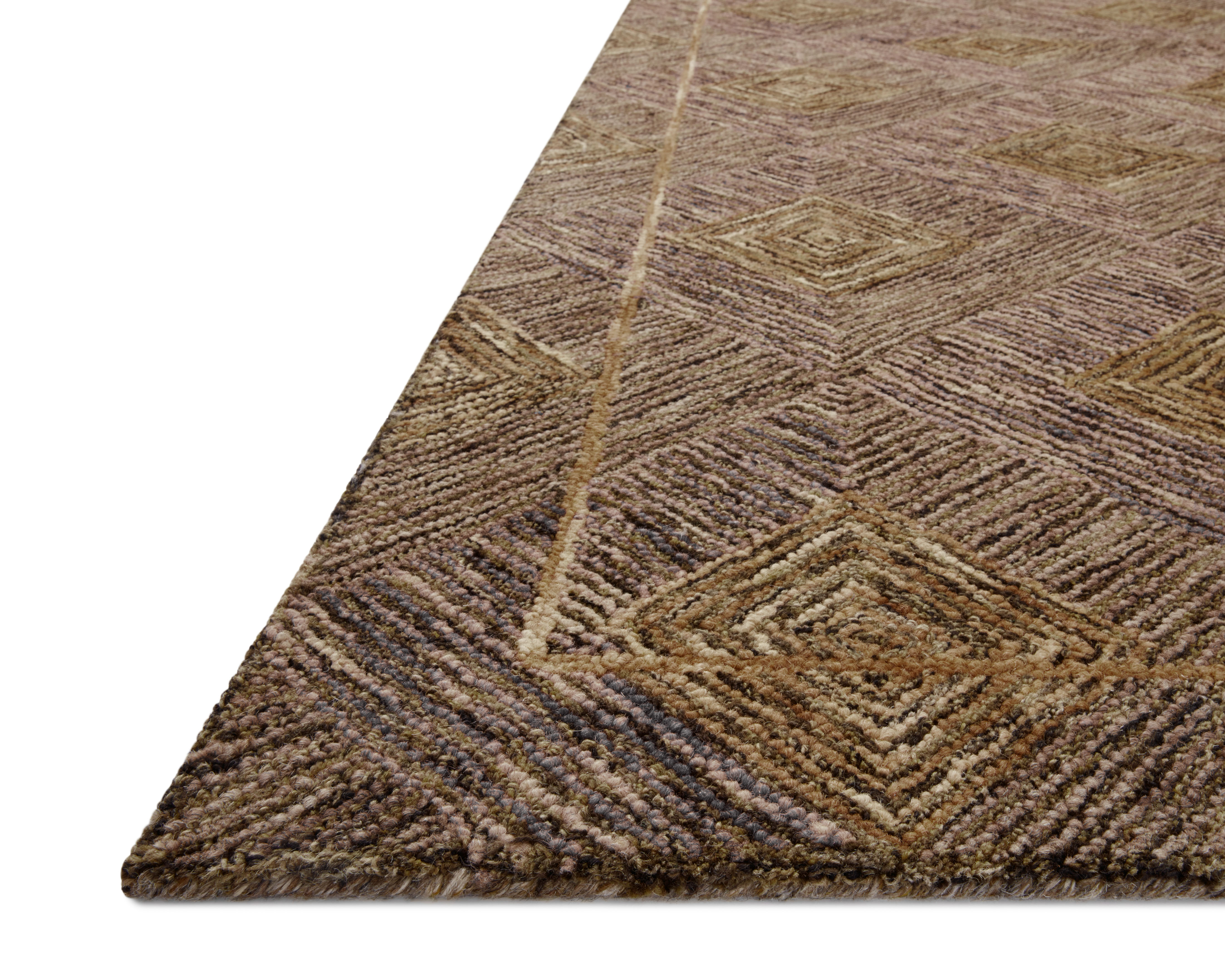 Loloi II Varena VAR-04 Plum Gold Area Rug Corner