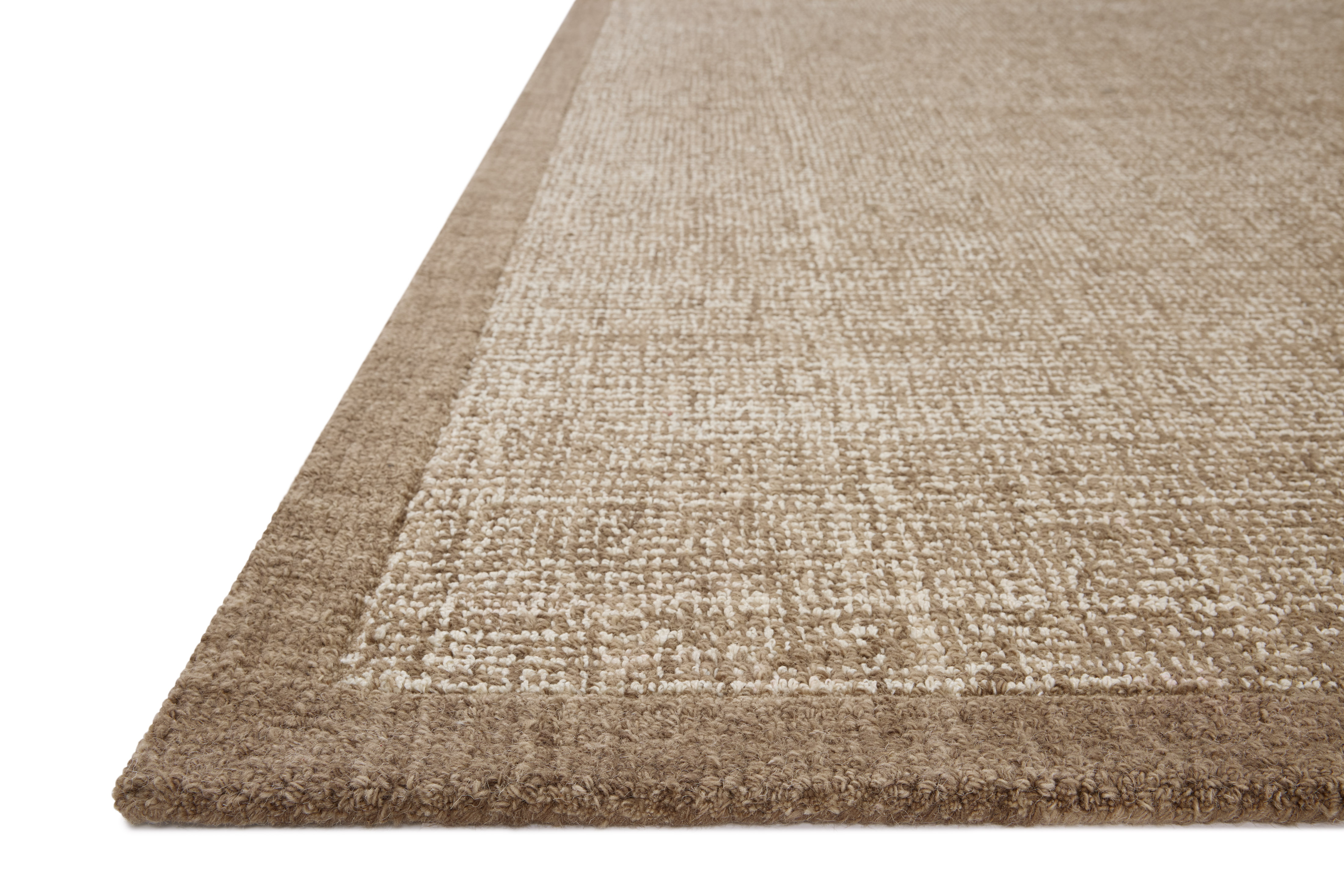 Henley HNY-01 Ivory Brown Area Rug - Magnolia Home by Joanna Gaines Corner Henley HNY-01 Ivory Brown Area Rug - Magnolia Home by Joanna Gaines Corner