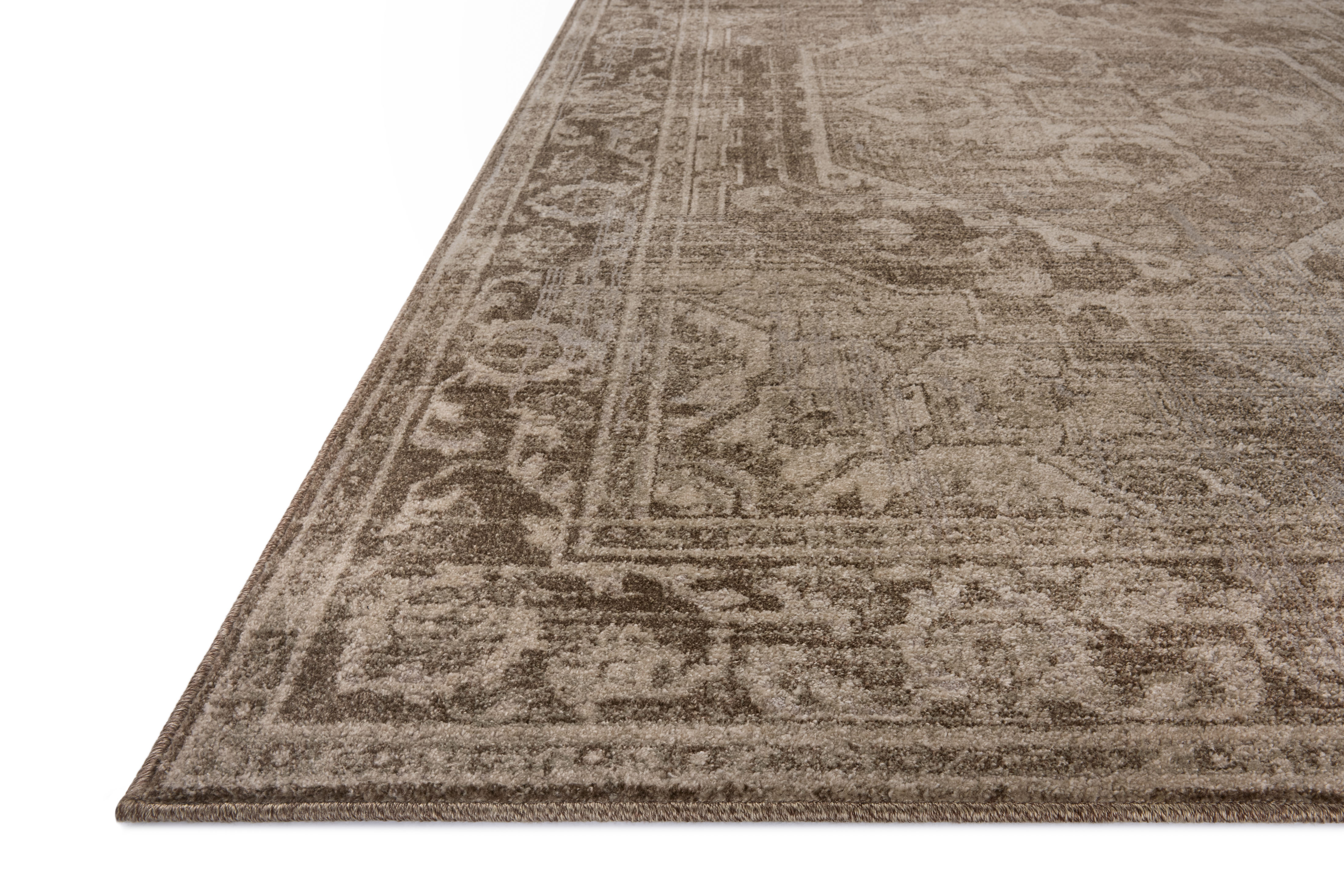 Mona MOA-01 Cocoa Stone Area Rug - Magnolia Home by Joanna Gaines Corner Mona MOA-01 Cocoa Stone Area Rug - Magnolia Home by Joanna Gaines Corner