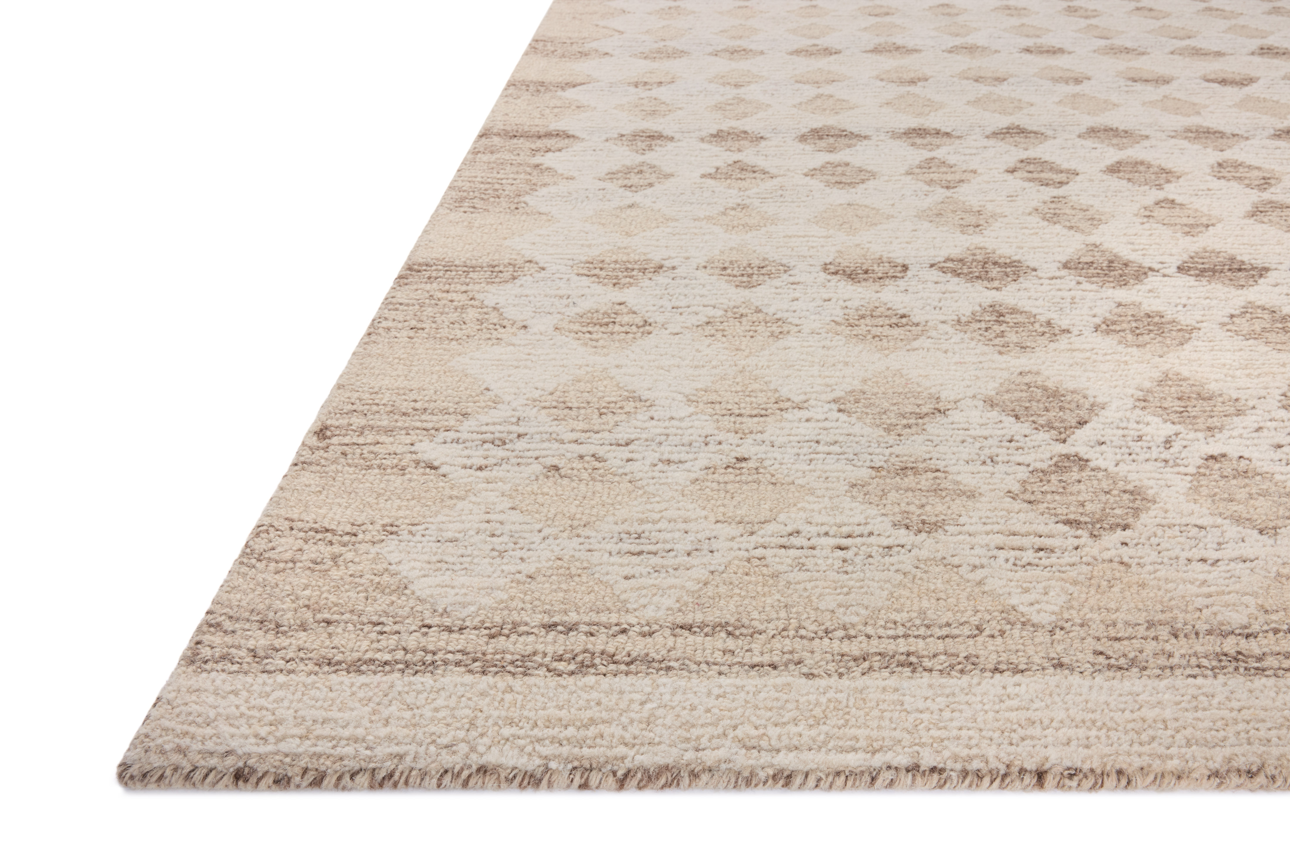 Rae RAE-04 Natural Ivory Area Rug - Magnolia Home by Joanna Gaines Corner Rae RAE-04 Natural Ivory Area Rug - Magnolia Home by Joanna Gaines Corner