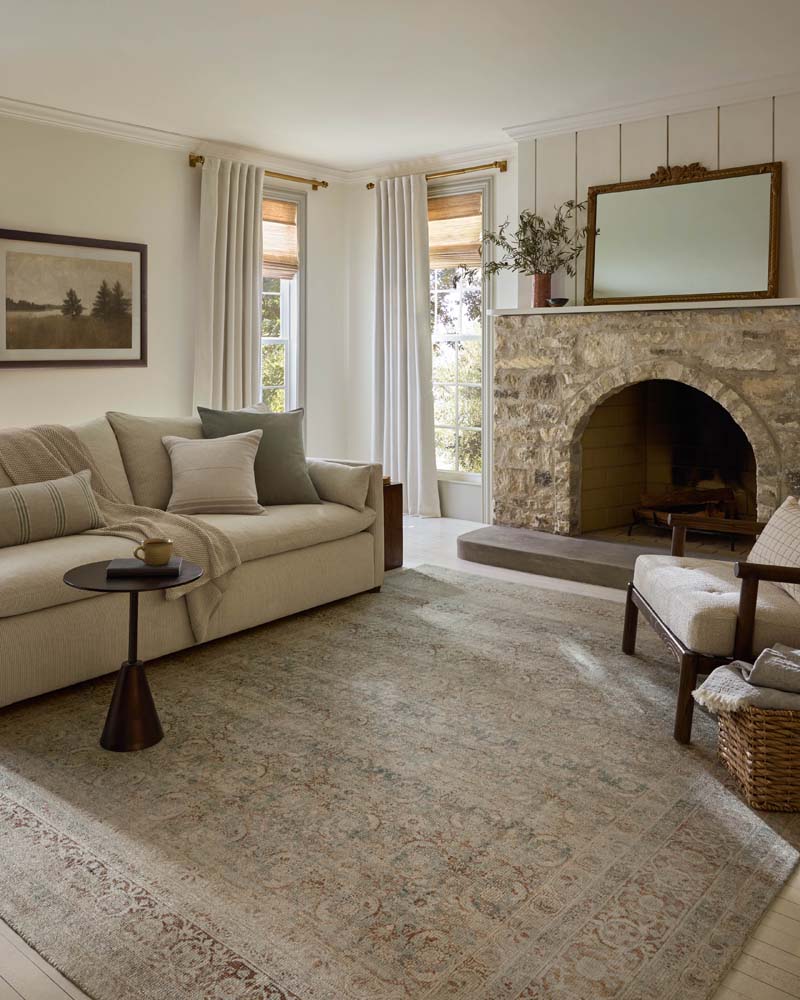 Wimberly WYM-05 Sky Copper Area Rug - Magnolia Home by Joanna Gaines Room Scene Wimberly WYM-05 Sky Copper Area Rug - Magnolia Home by Joanna Gaines Room Scene