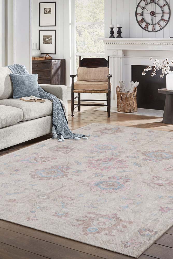 Kas London 4817 Chartreuse Area rug room scene