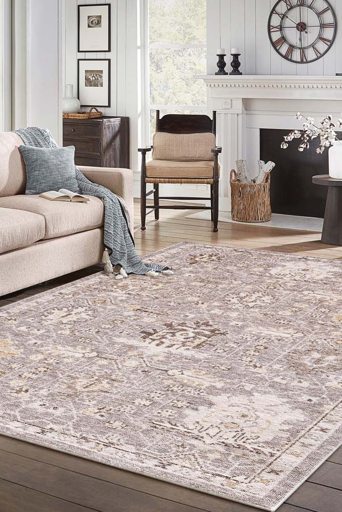 Kas Mira 4614 Taupe Area rug room scene
