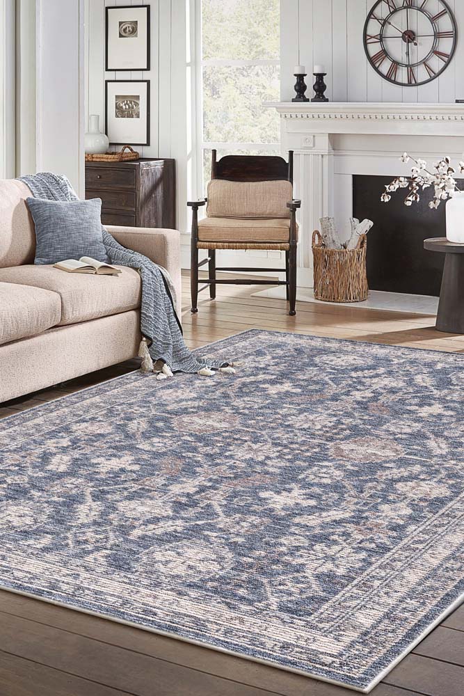 Kas Mira 4615 Denim Area rug room scene