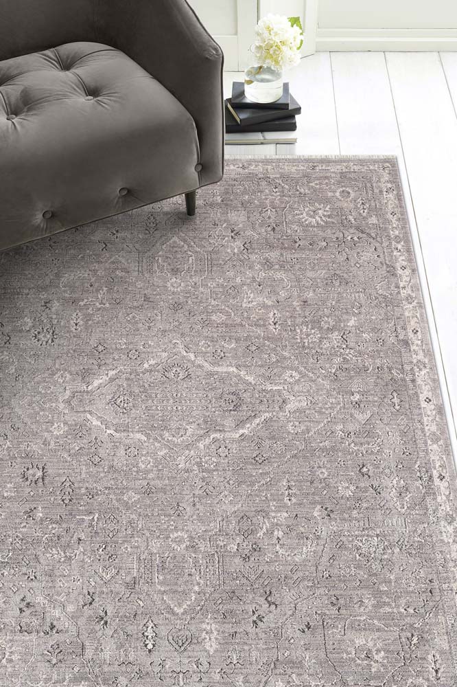 Kas Portia 4904 Silver Area rug room scene