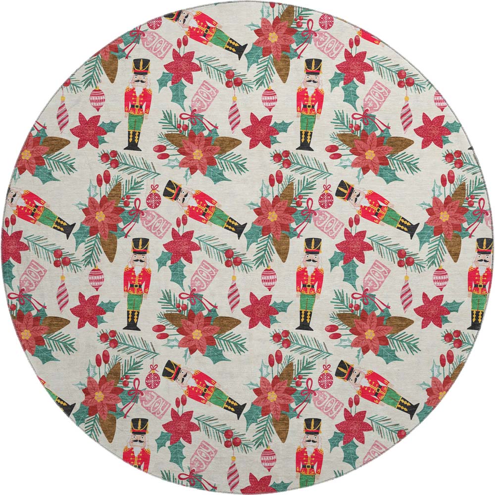 Dalyn Merry & Bright MY19 Ivory Area Round Rug Dalyn Merry & Bright MY19 Ivory Area Round Rug