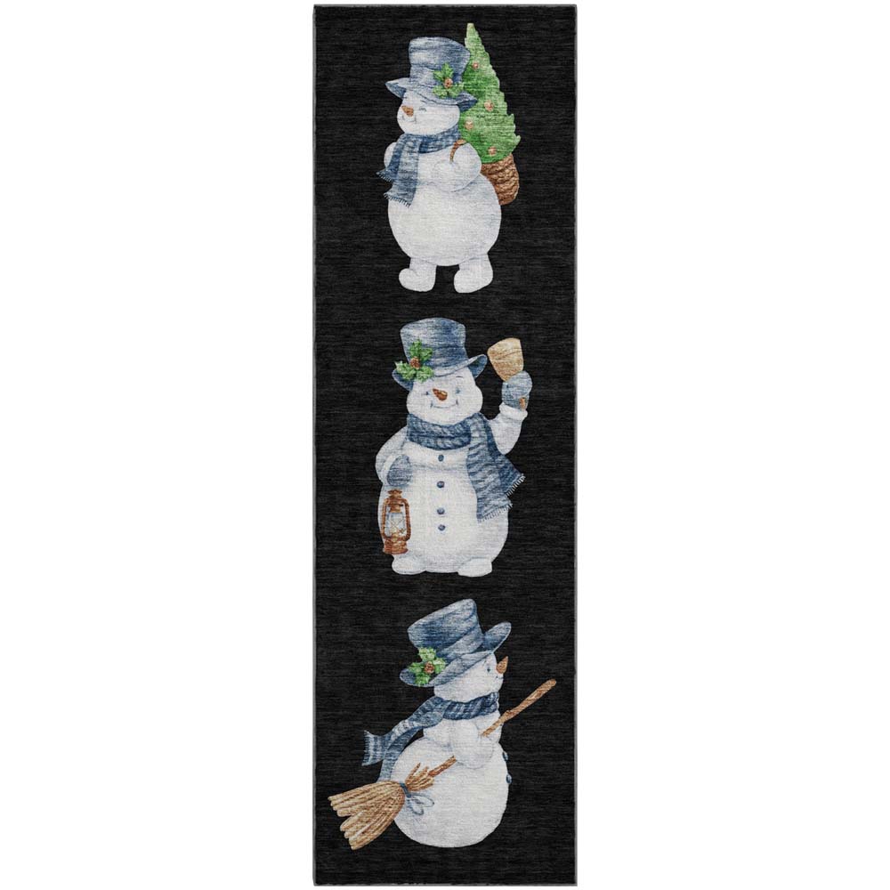 Dalyn Merry & Bright MY28 Black Area Runner Rug