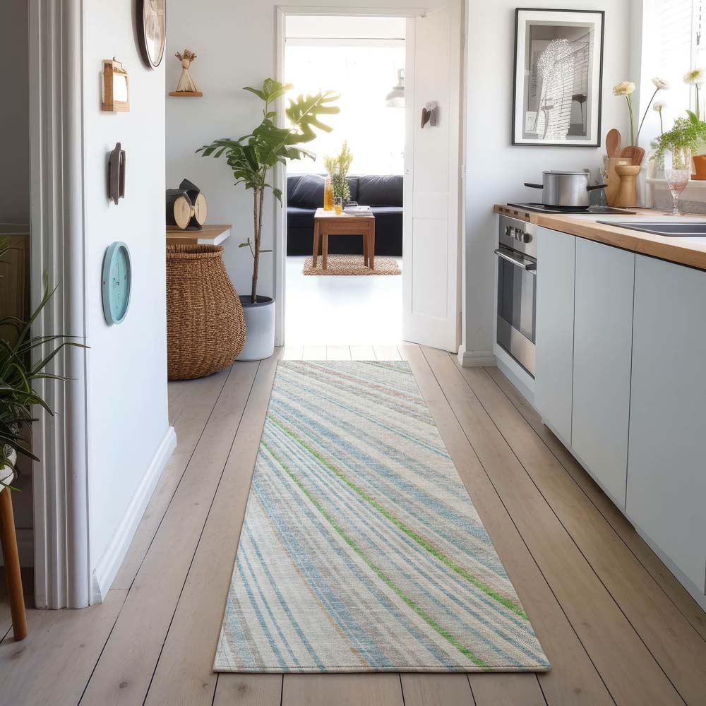 Dalyn Neo NO14 Ivory Area Rug Runner Room Scene