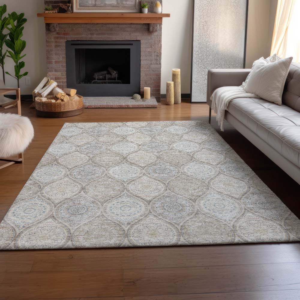 Dalyn Neo NO7 Linen Area Rug Room Scene