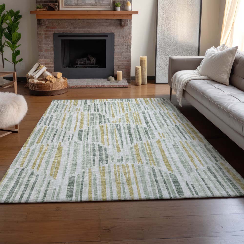 Dalyn Neo NO8 Sage Area Rug Room Scene
