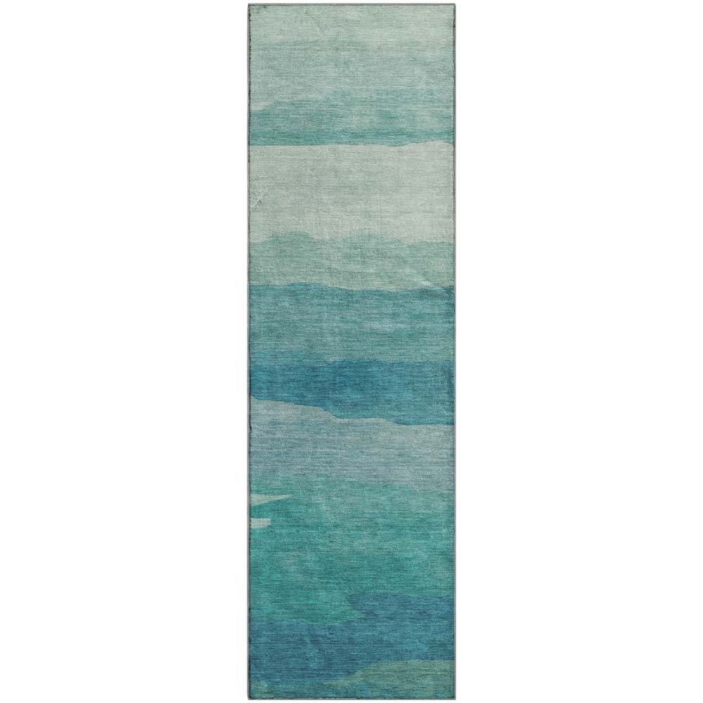 Dalyn Pacifica PA9 Turquoise Area Runner Rug