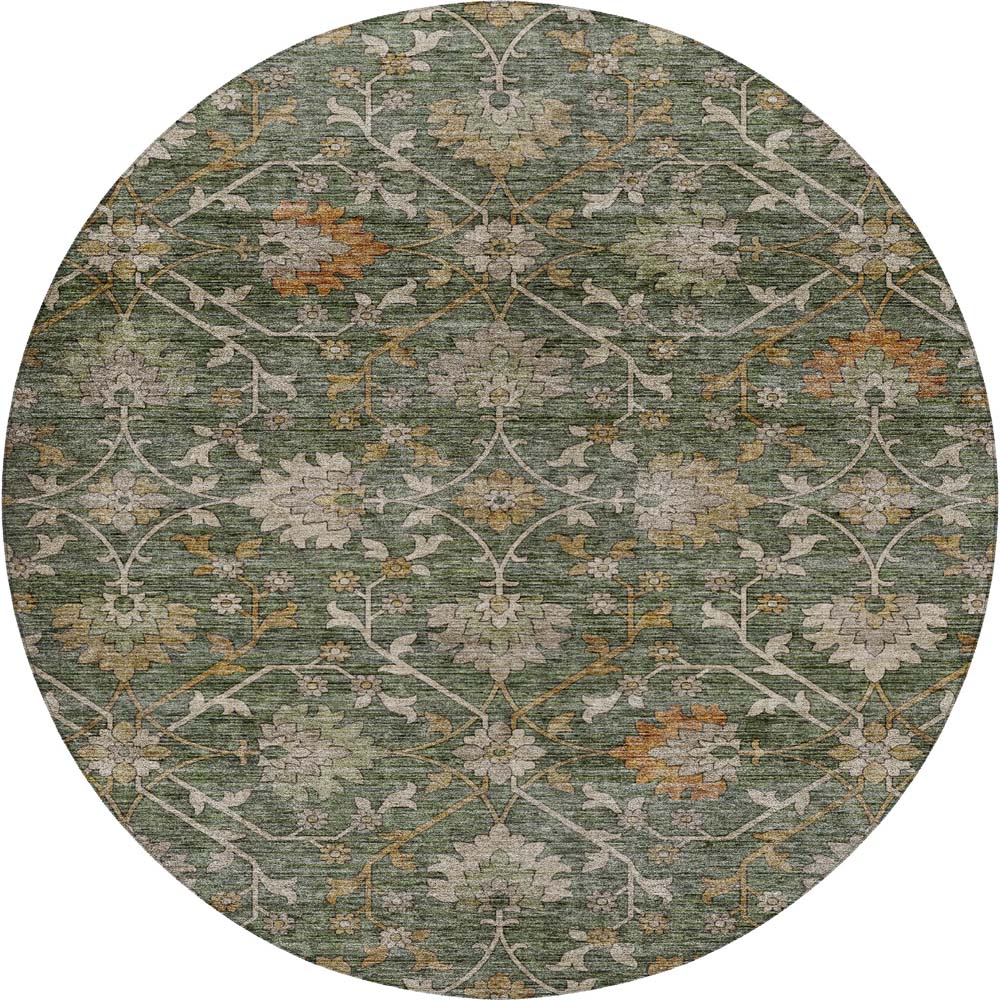 Dalyn Silk Road SR1 Basil Area Round Rug