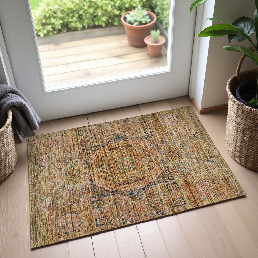 Dalyn Silk Road SR10 Curry Area Rug Runner Room Scene