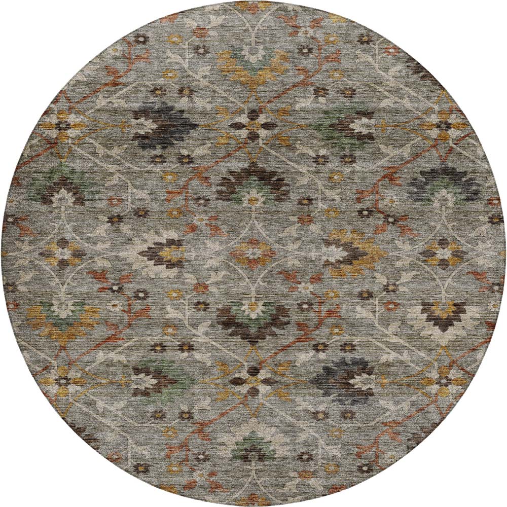 Dalyn Silk Road SR4 Pewter Area Round Rug