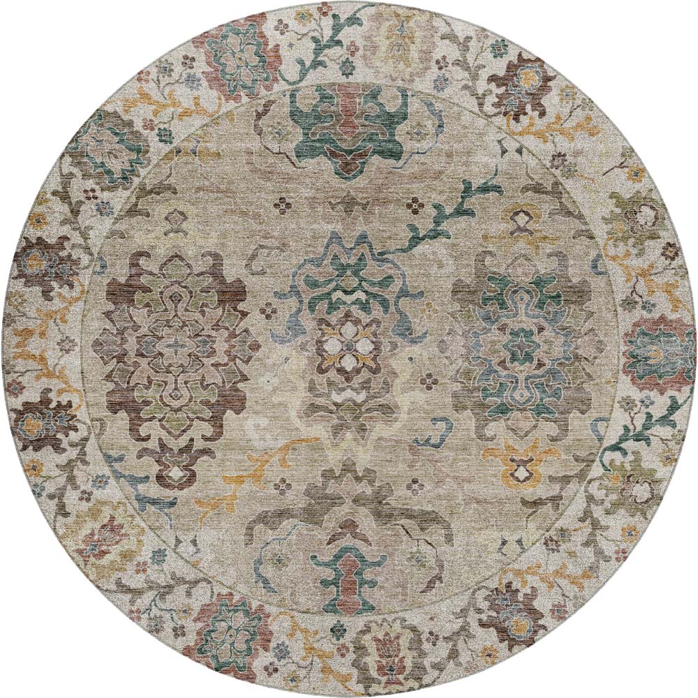 Dalyn Silk Road SR5 Putty Area Round Rug