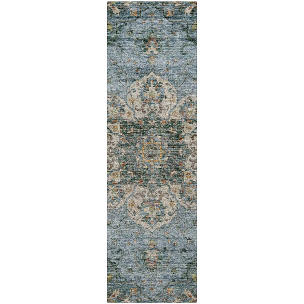 Dalyn Silk Road SR6 Aqua Area Runner Rug Dalyn Silk Road SR6 Aqua Area Runner Rug