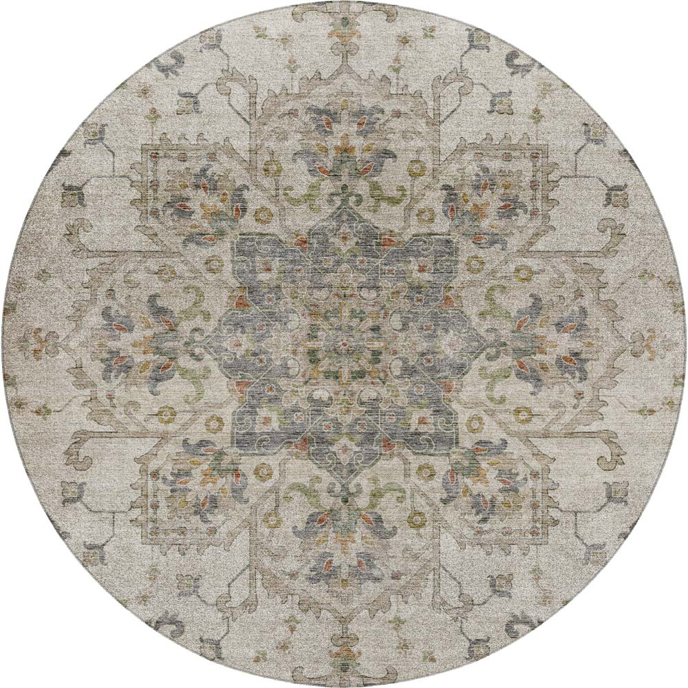 Dalyn Silk Road SR6 Ivory Area Round Rug