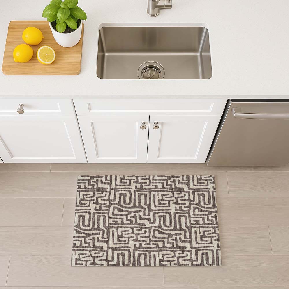 Dalyn The Reserve TR1 Chocolate Area Rug Runner Room Scene
