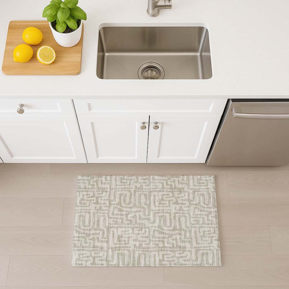 Dalyn The Reserve TR1 Taupe Area Rug Runner Room Scene