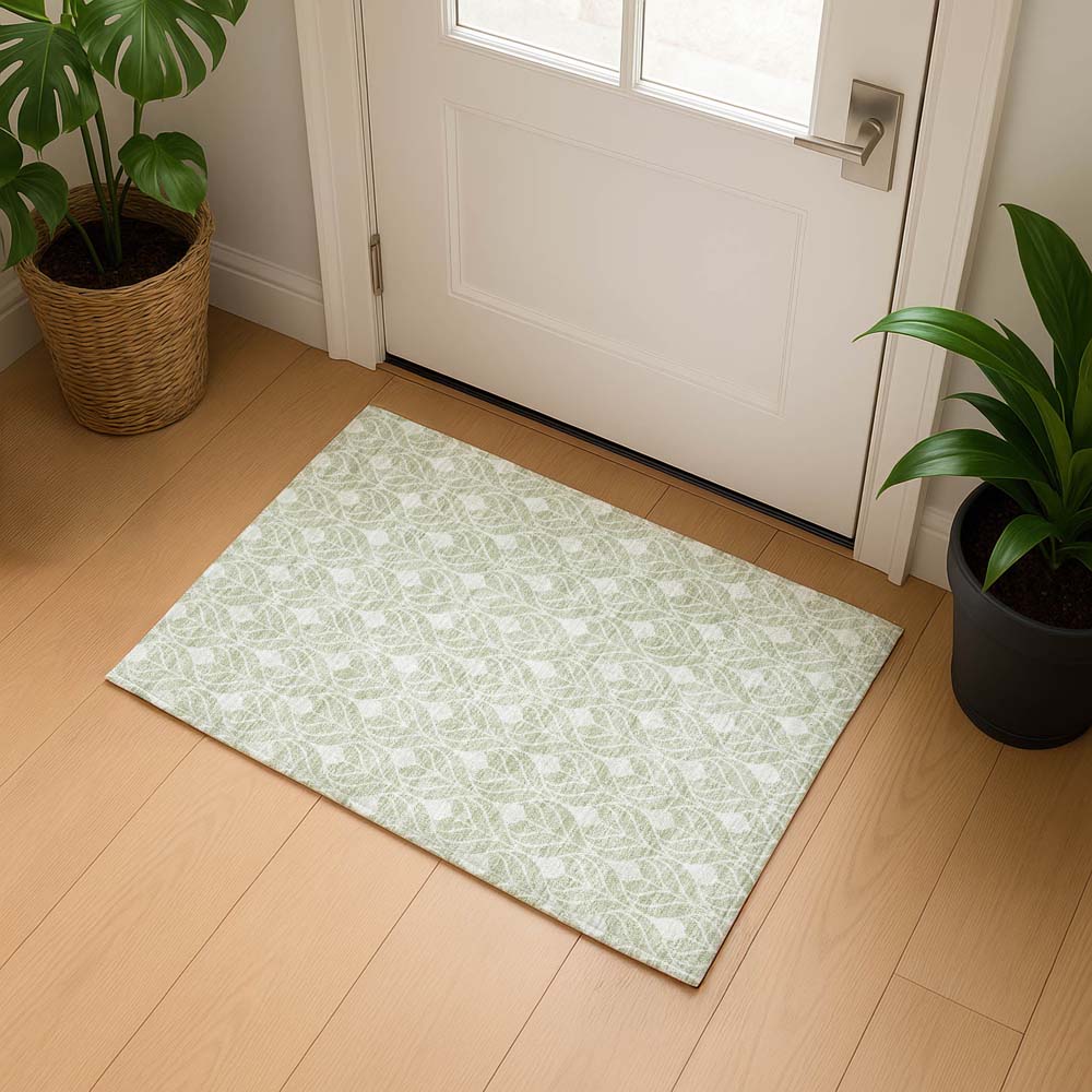 Dalyn The Reserve TR10 Celery Area Rug Runner Room Scene