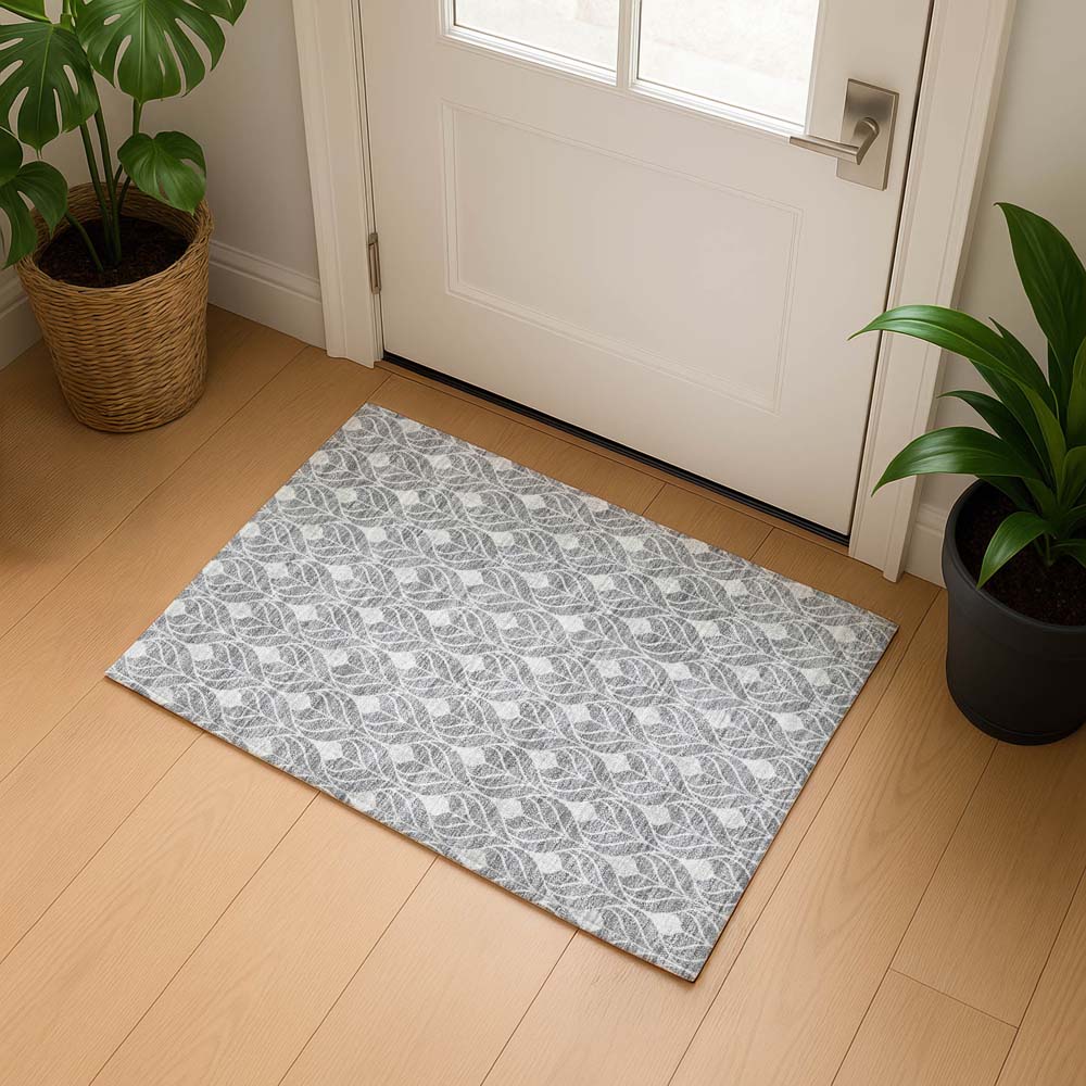 Dalyn The Reserve TR10 Gray Area Rug Runner Room Scene