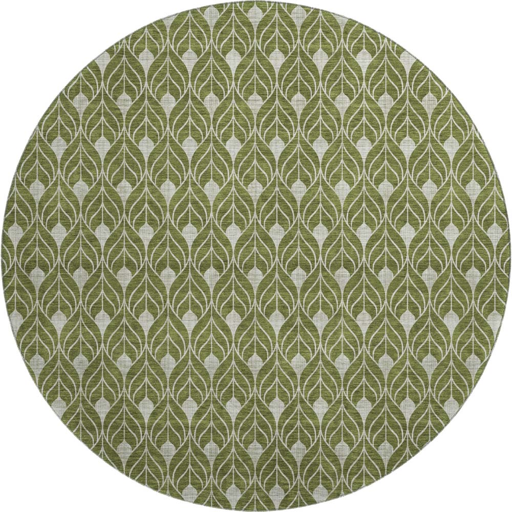 Dalyn The Reserve TR10 Olive Area Round Rug