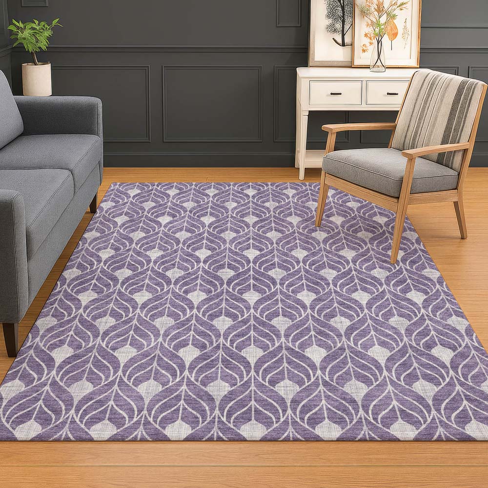Dalyn The Reserve TR10 Plum Area Rug Room Scene
