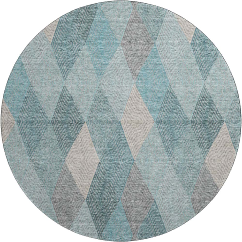 Dalyn The Reserve TR11 Turquoise Area Round Rug