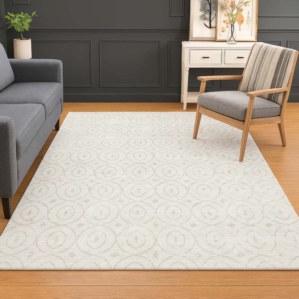 Dalyn The Reserve TR12 Ivory Area Rug Room Scene