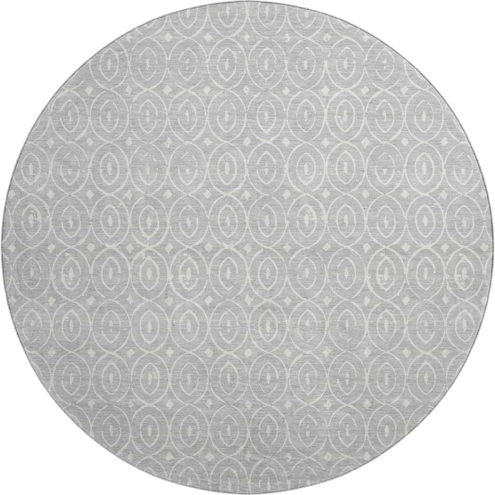 Dalyn The Reserve TR12 Silver Area Round Rug