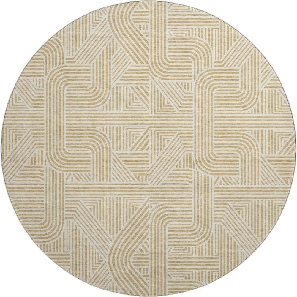 Dalyn The Reserve TR14 Gold Area Round Rug