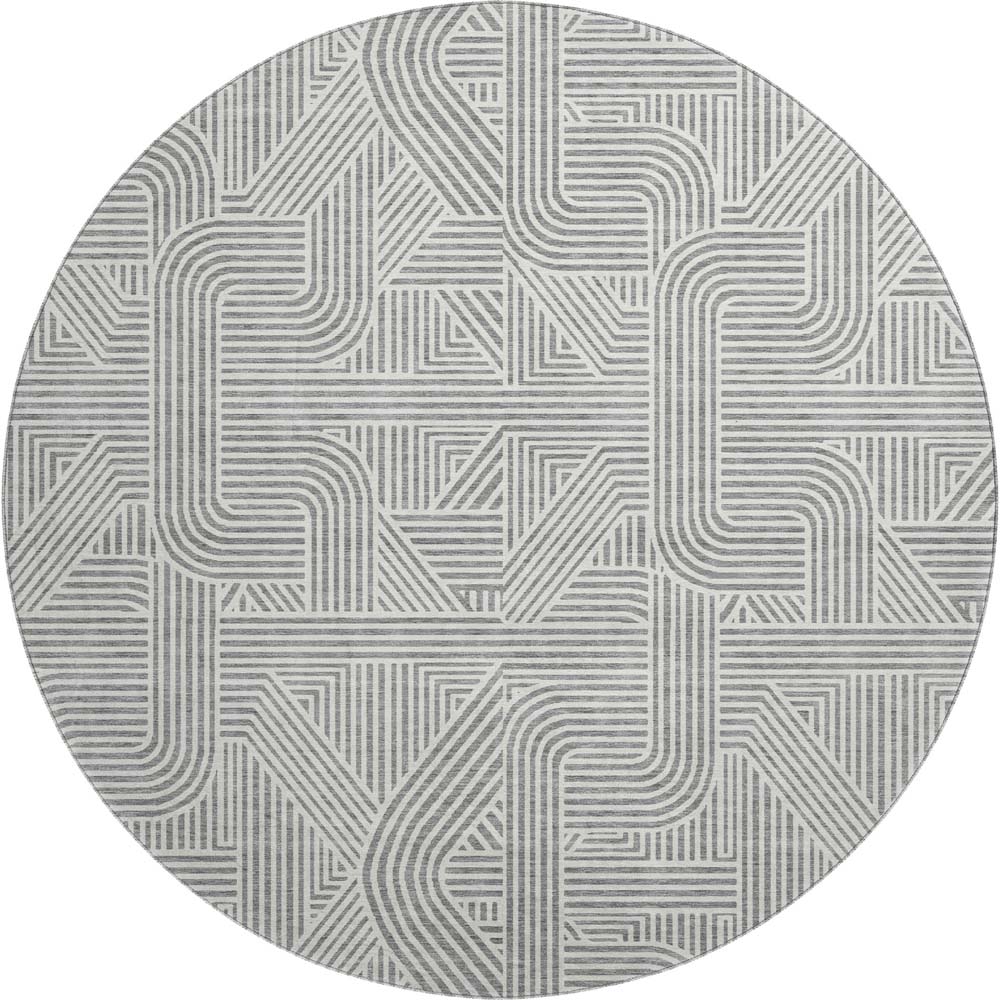 Dalyn The Reserve TR14 Gray Area Round Rug